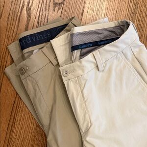 Vineyard Vines Men's Tan and Cream Chinos